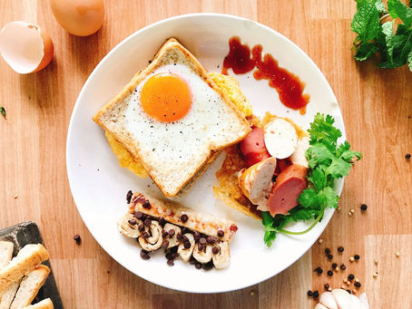 Twin Yolks n' Sausage Breakfast