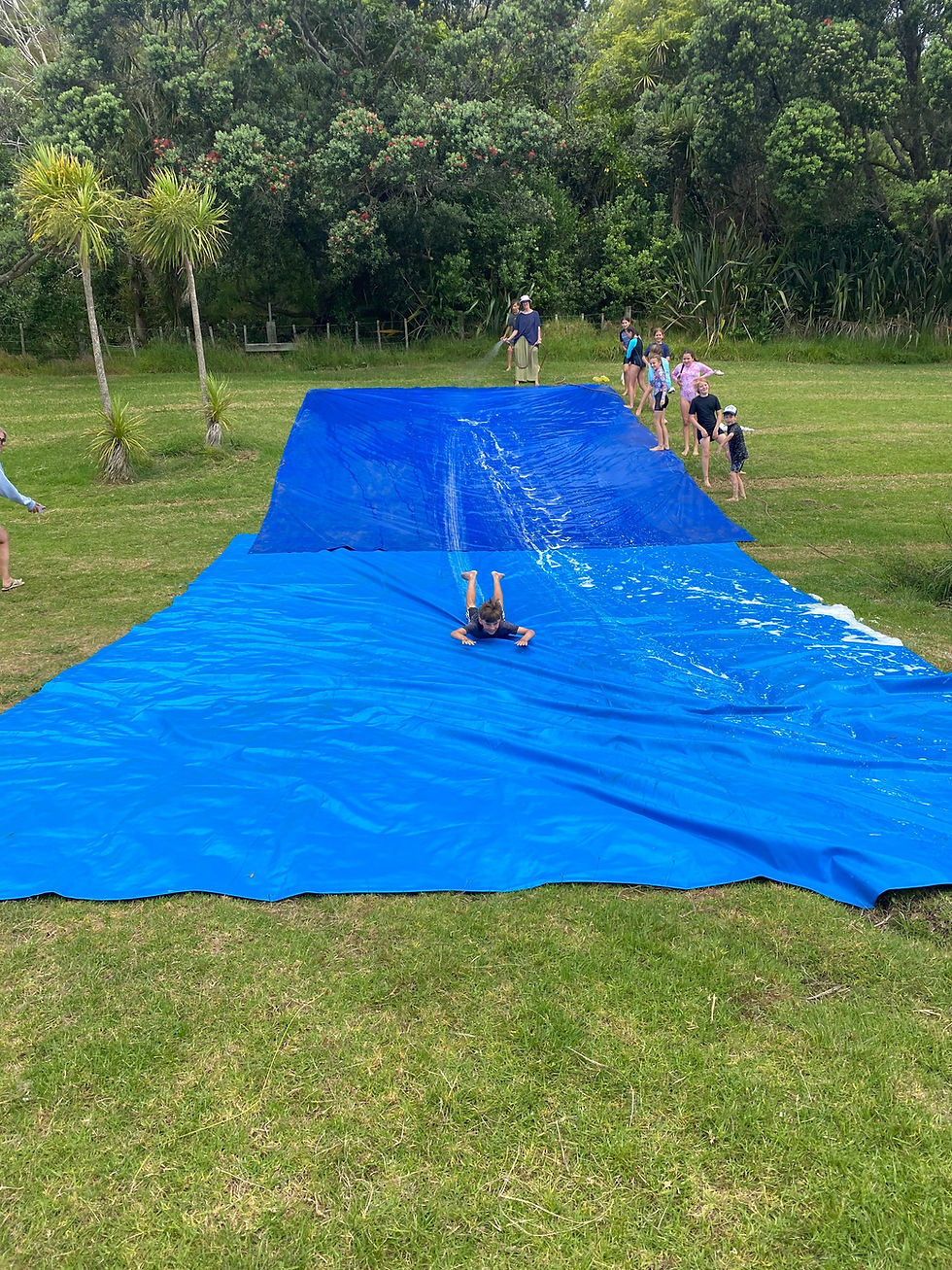 Slip and slide fun