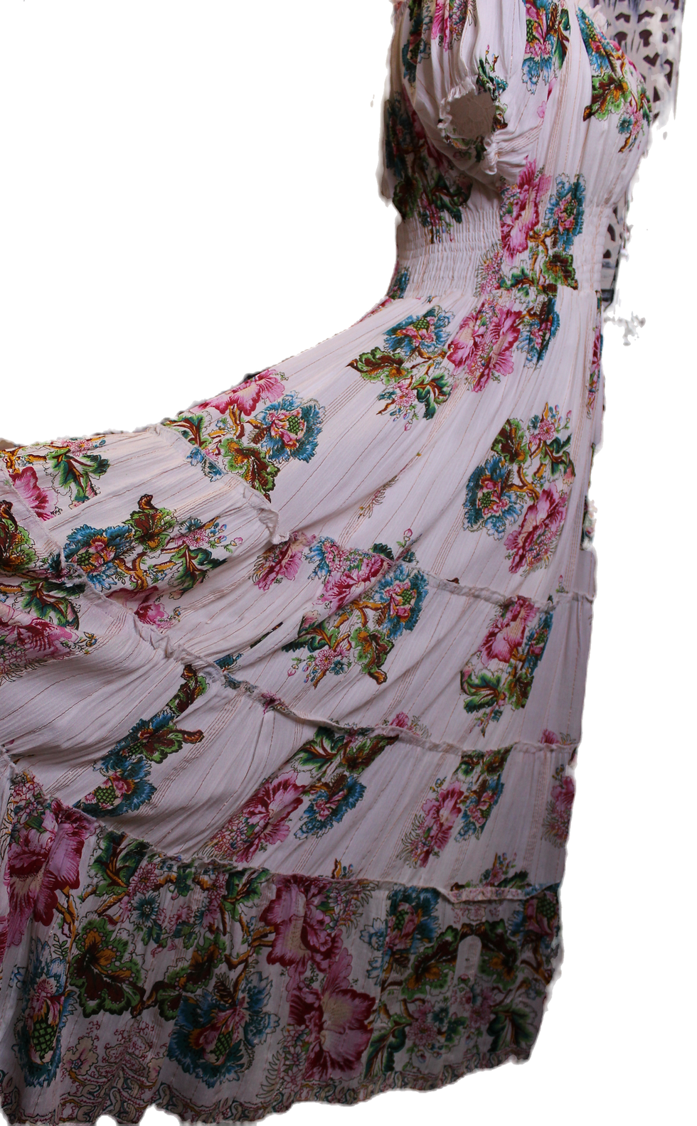 Thumbnail: Floral Whimsical Dress White