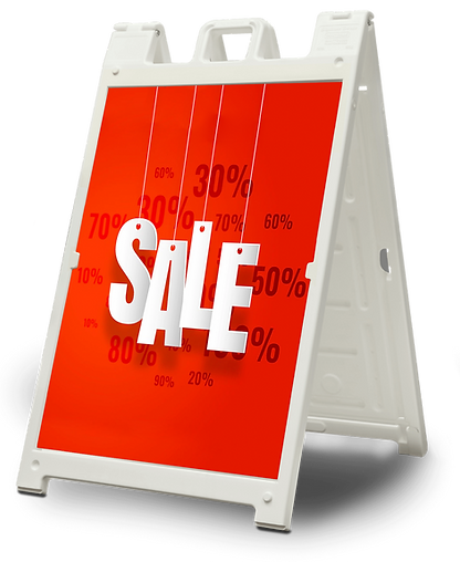 A-Frame Signs - Outdoor Advertising & Sidewalk Displays