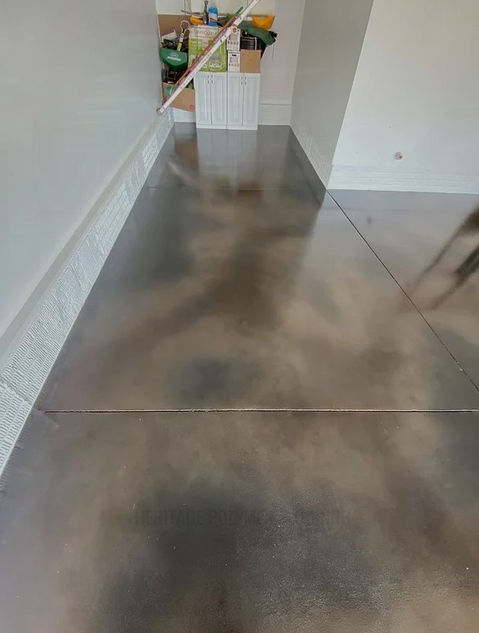 Sleek metallic epoxy flooring, Project Gallery