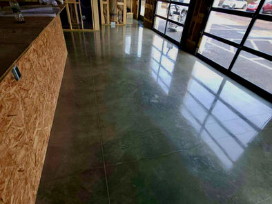 Sleek commercial epoxy flooring in a modern building