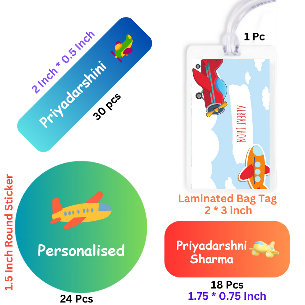 Thumbnail: Yellow Nuts Personalized Name Stickers Tag For School Waterproof Water Bottles