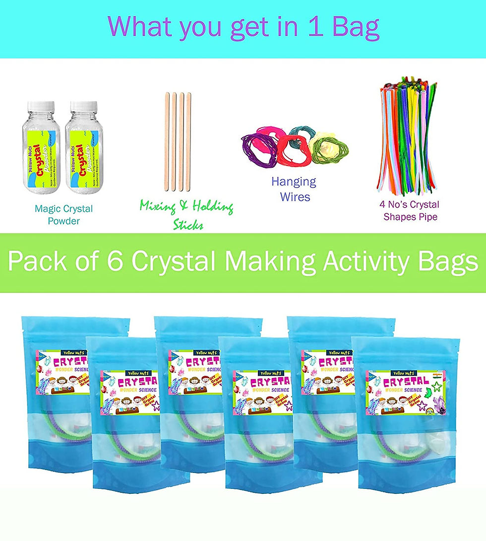 Thumbnail: Yellow Nuts Crystal Making Kit Return Gift Pack For Birthday