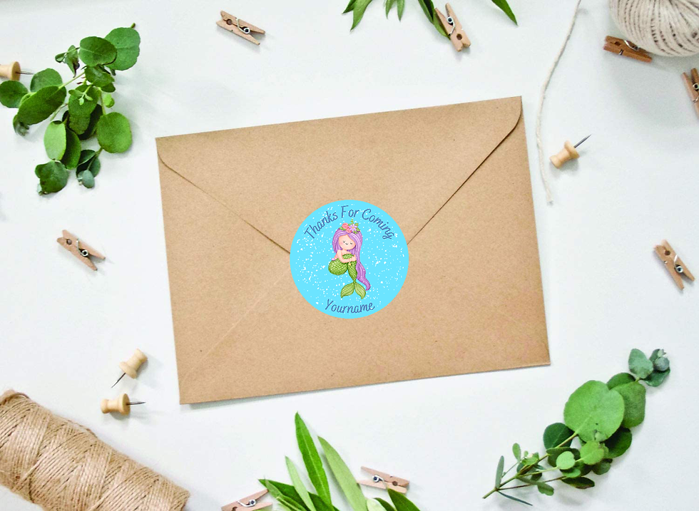 Thumbnail: Yellow Nuts Personalized Kids Theme Round Stickers Birthday Thank You Labels