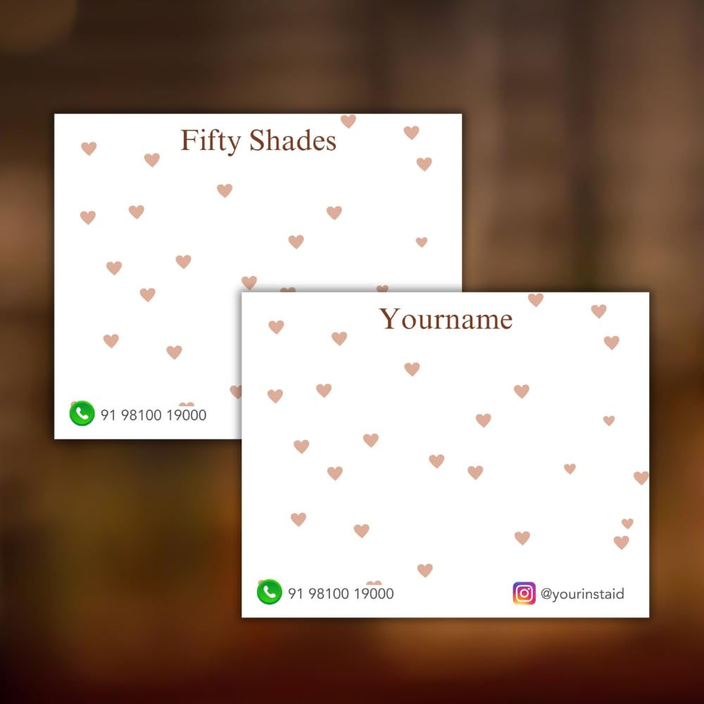 Personalized Press on Nails Display Cards Tags