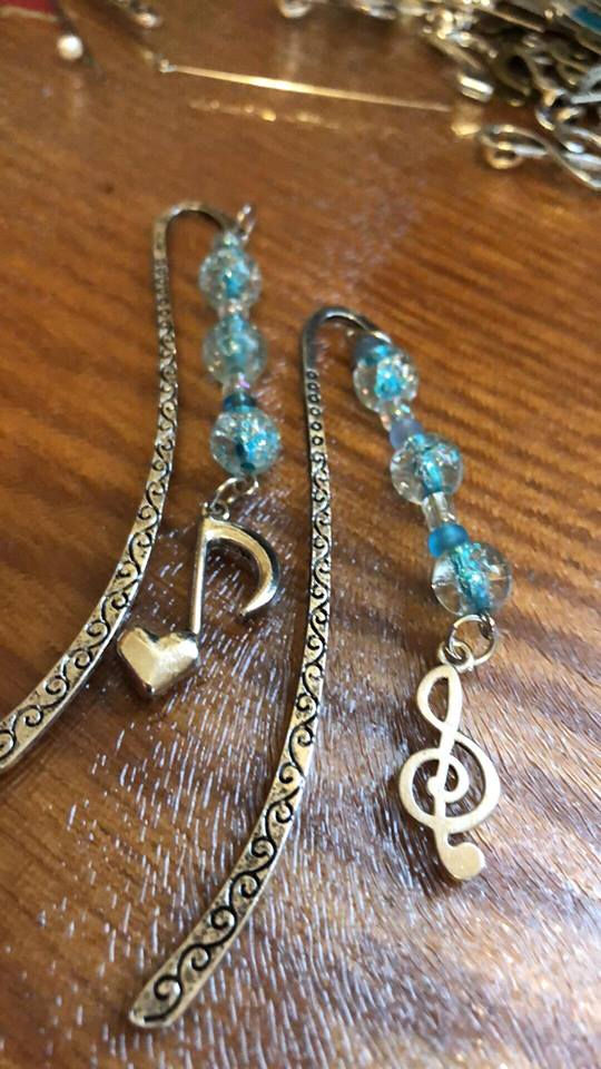 Thumbnail: Metal Bookmark with charm
