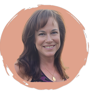 Michele Harris image in a peach circle