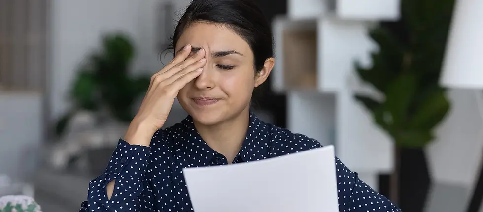 Frustrated young woman