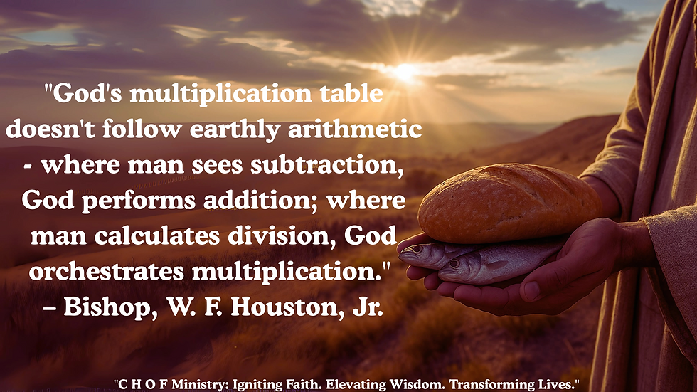 C H O F Ministry's Unified Manna: "Where Scripture Meets Innovation."