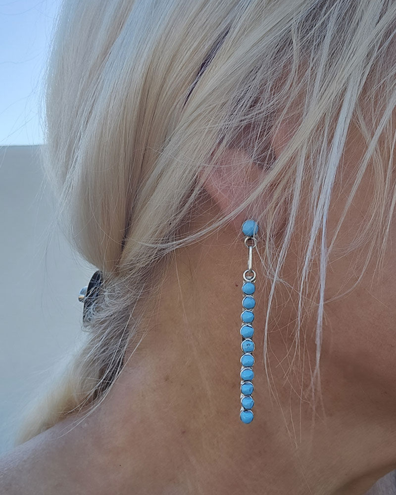 Thumbnail: Turquoise Rain Drop Earrings