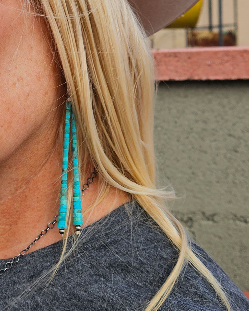 Thumbnail:  Santa Fe Turquoise Earrings