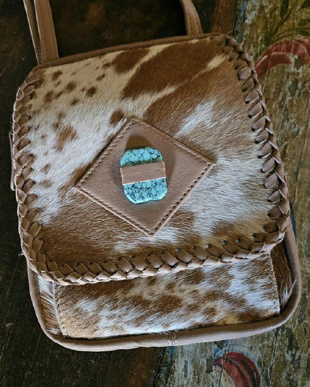Thumbnail: Cheyenne's Hope Cowhide and Leather Purse