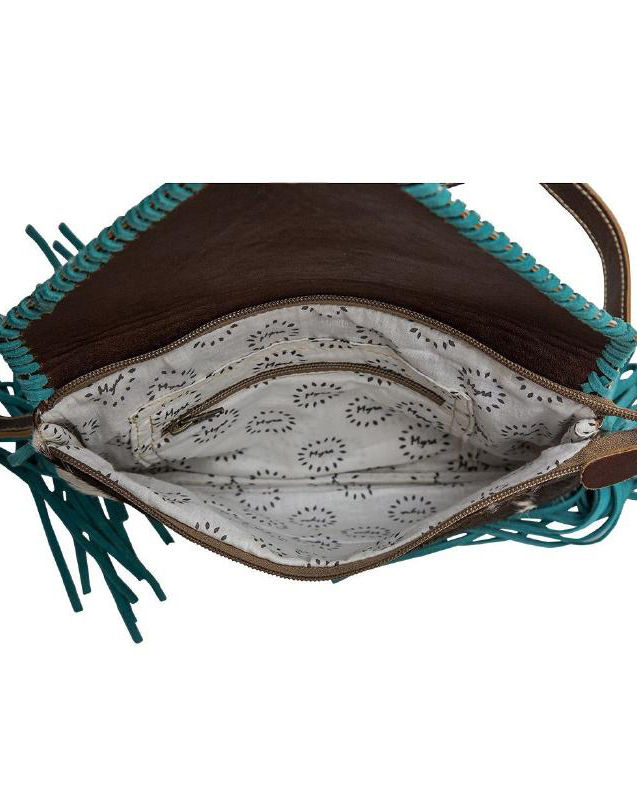 Thumbnail: Sundown Canyon Leather & Cowhide Fringed Purse