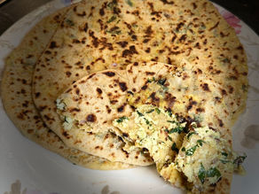 Soft Palak Paneer Paratha