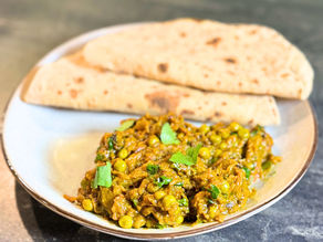Baingang Bharta with Peas | A Smoky Delight from Indian Cuisine