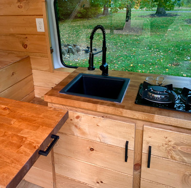 Sprinter interior kitchen