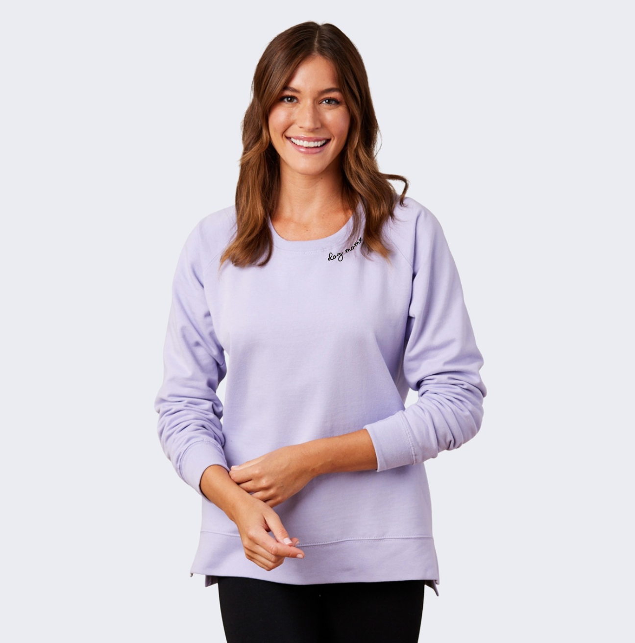 Ladies 'Dog Mom' Crewneck Fleece