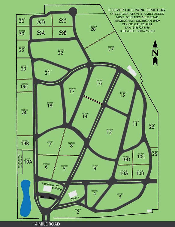CEMETERY MAP Clover Hill Park
