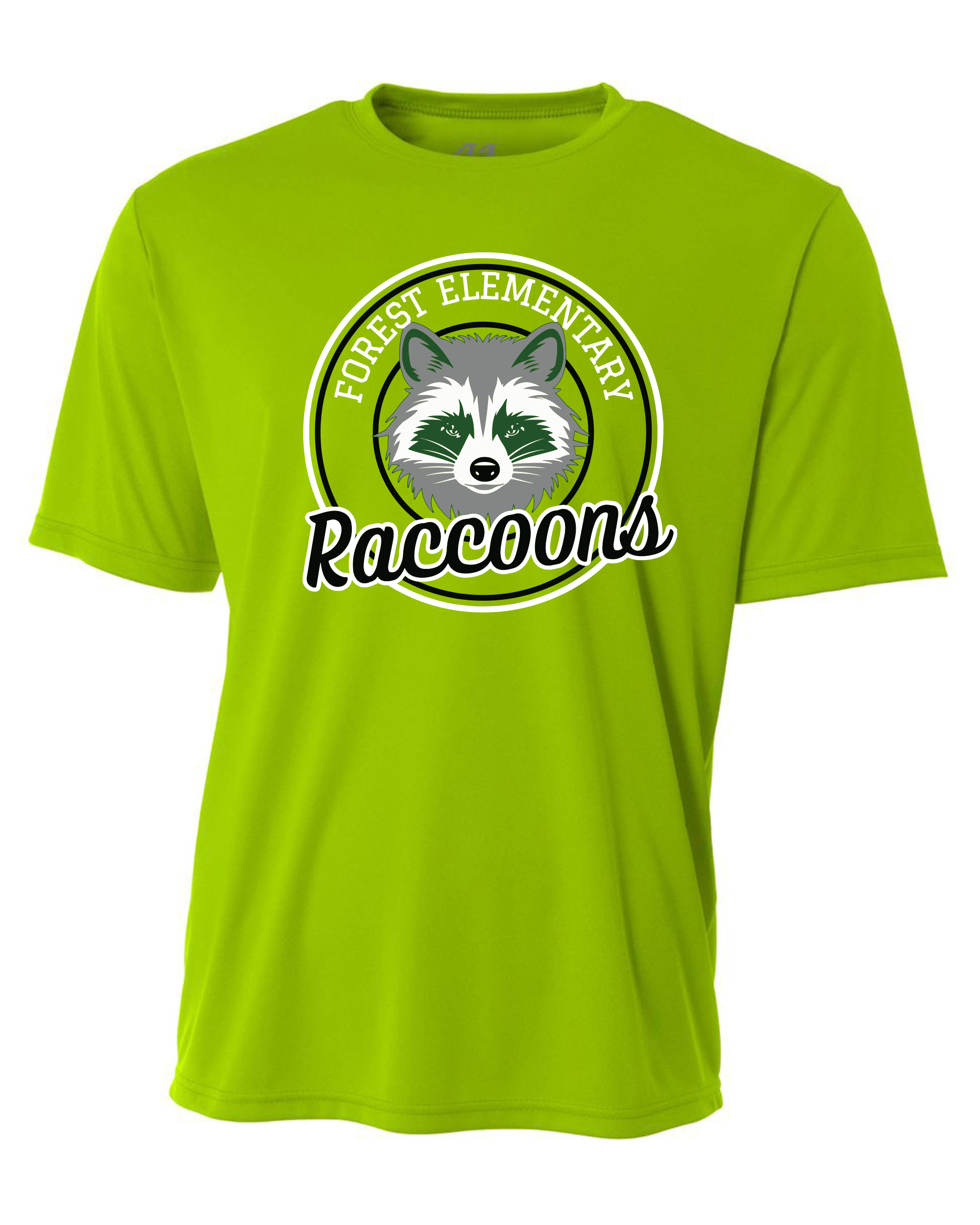 Forest Elementary Lime Green Cooling Performance T-Shirt OSNB3142 / FE-3