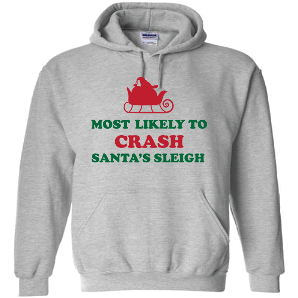 (Santa's Sleigh) - Holiday Hoodie