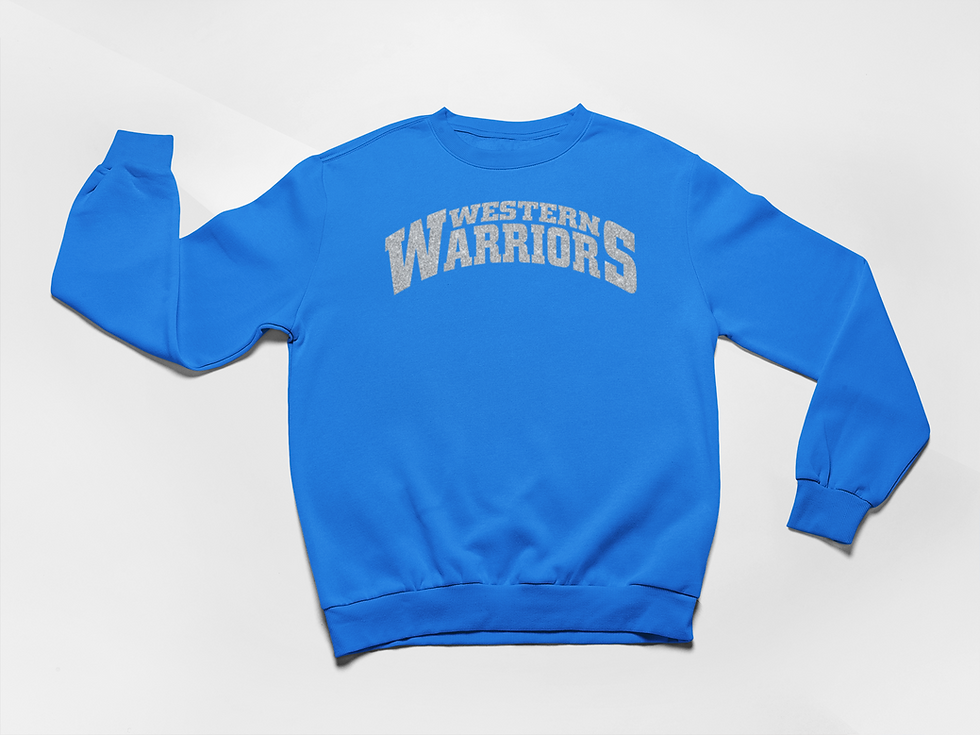 Thumbnail: WLW Women’s V-Neck Bling Crewneck Sweatshirt