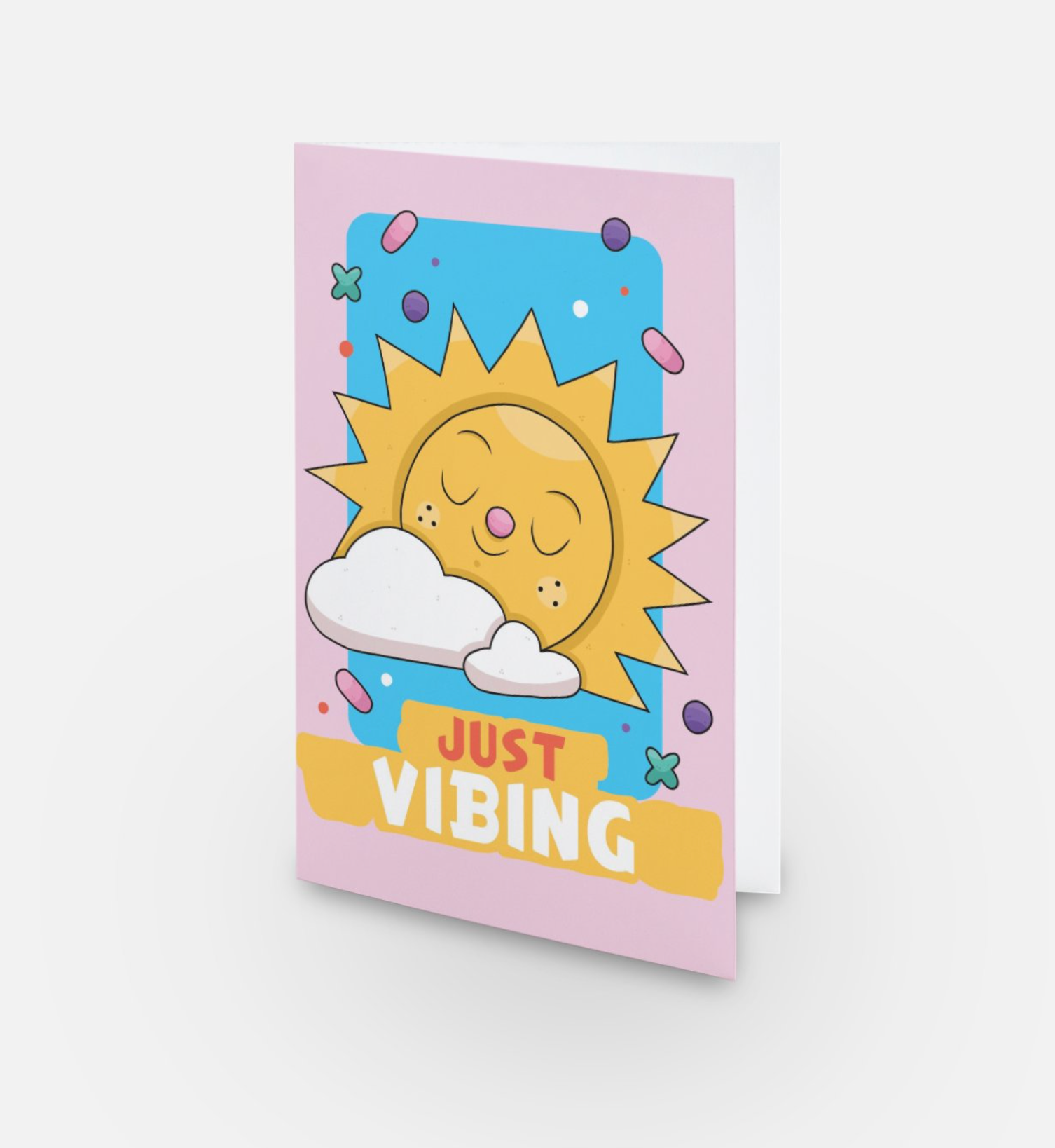Just VibingSummer Camp Greeting Card