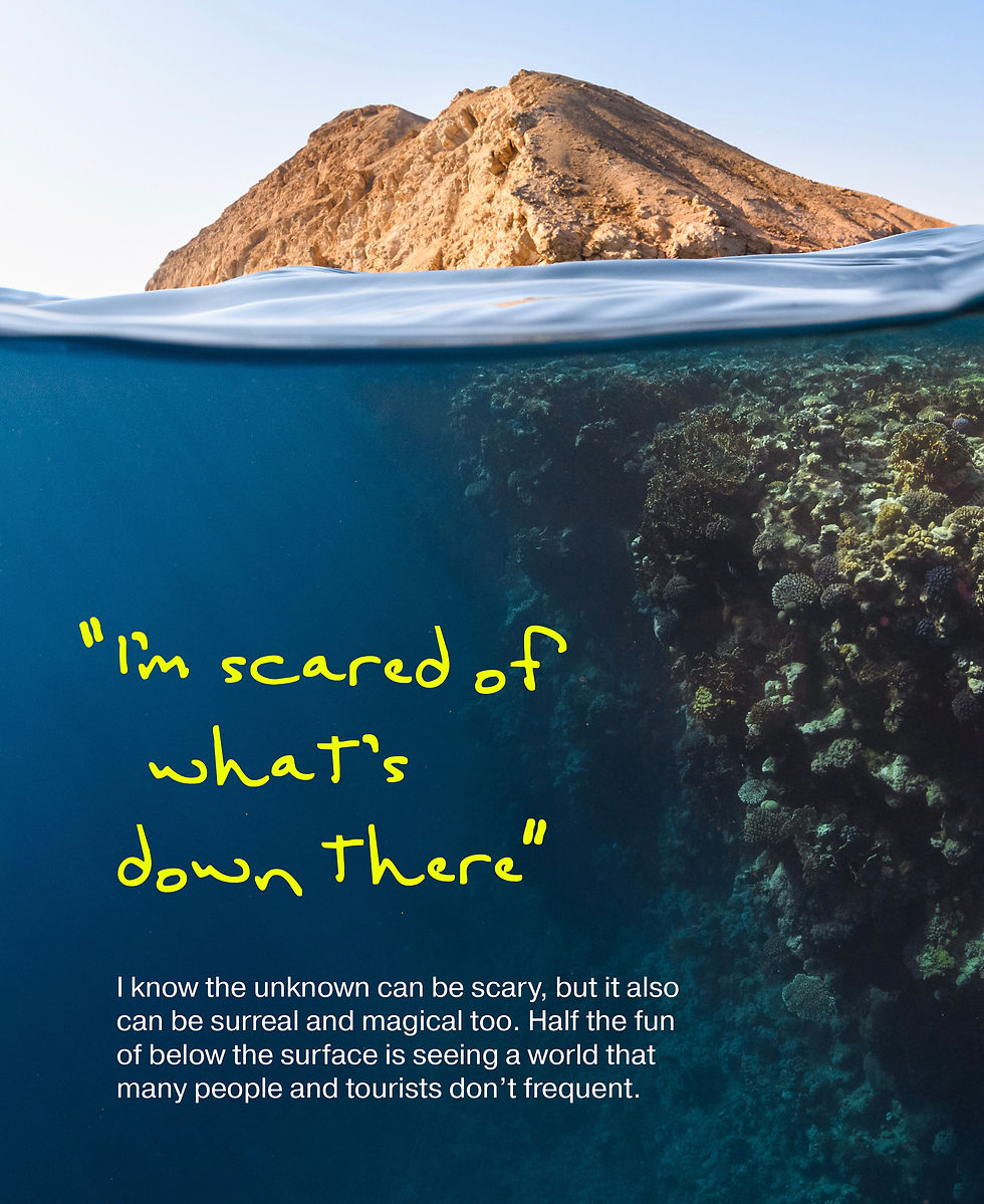 It's a scuba myth that only scary things are below the surface.
