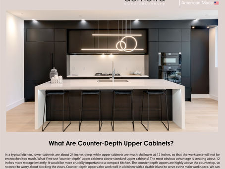 What Are Counter-Depth Upper Cabinets?