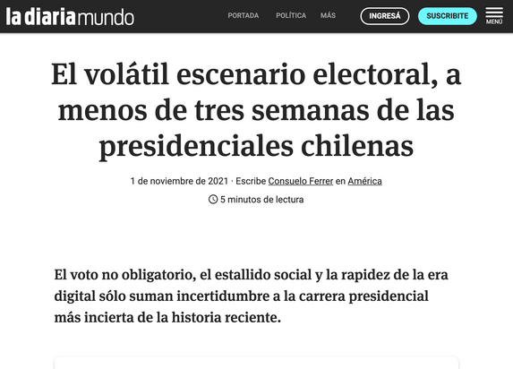 El volátil escenario electoral