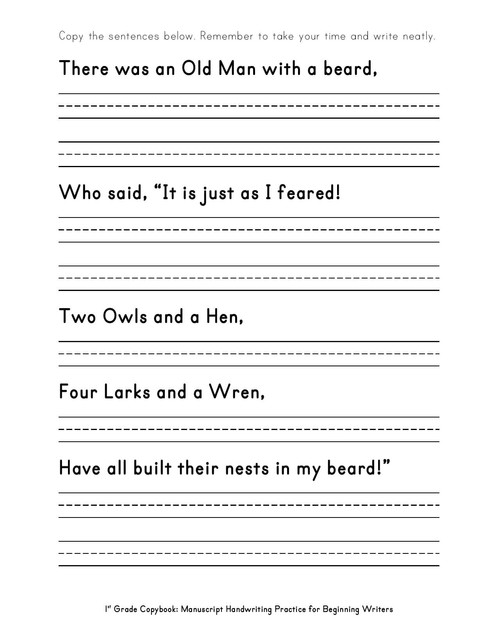 worksheets handwriting copying sentences Print Library Worksheets Free and Worksheets Download worksheets handwriting copying sentences Print Library Worksheets Free and Worksheets Download