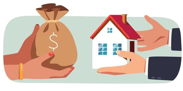 graphic portraying a cash home purchase