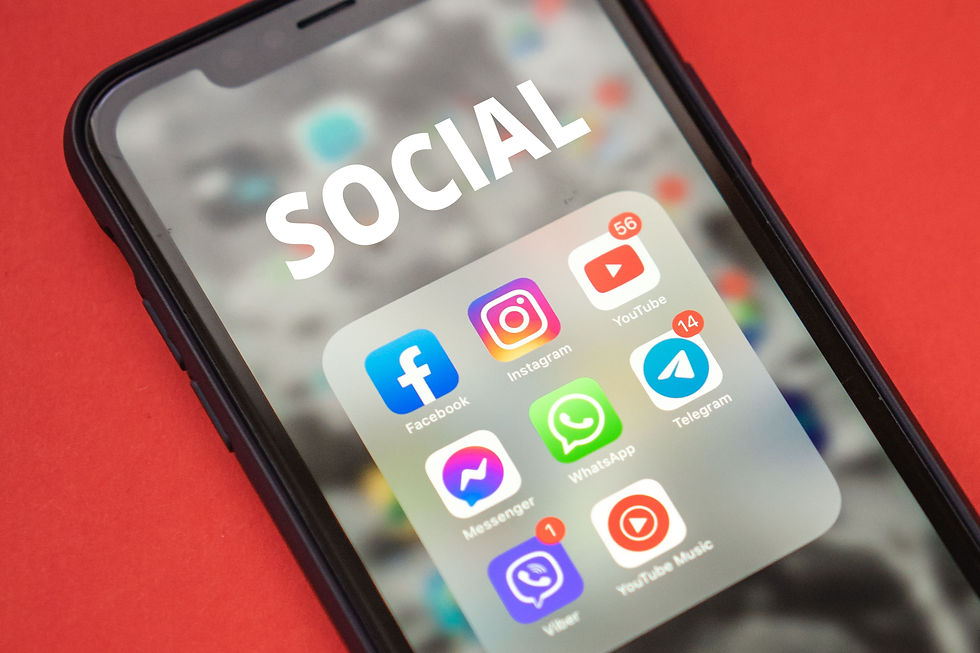 social media apps on phone