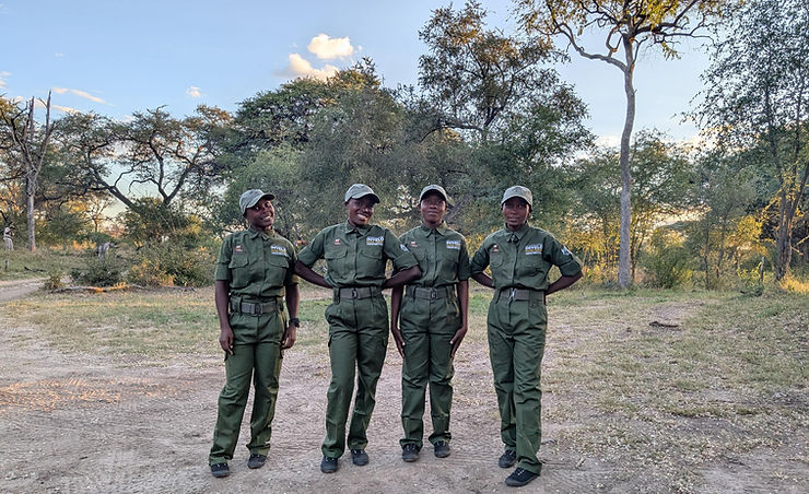 From left to right: Propitious, Nodumo, Patience, Nonhlanhla