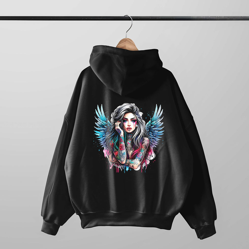 Thumbnail: Tattooed Girl with Angel Wings