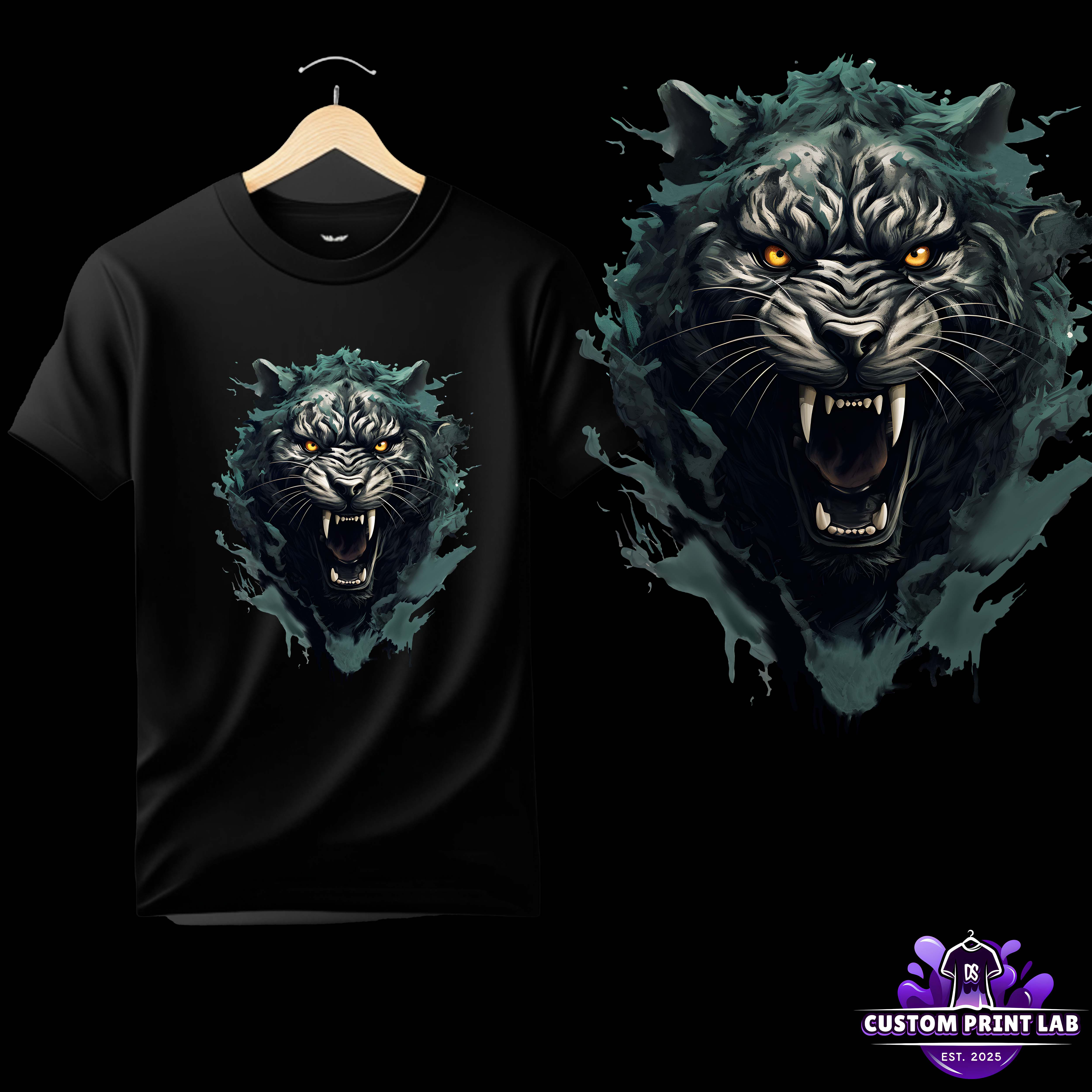Black Panther Face Roar