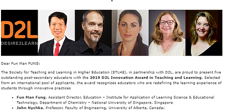 2019 D2L Innovation Award in Teaching and Learning FFM.PNG