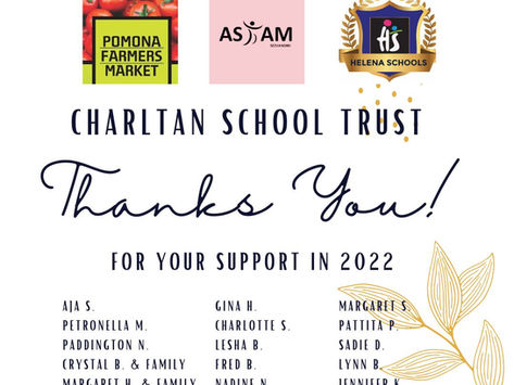THANK YOU FOR YOUR CONTRIBUTIONS IN 2022