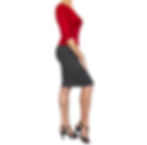 Thumbnail: B + W Polka Dot pencil skirt