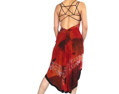open lace back dress Delfina Cowl Knit Maxi Dress