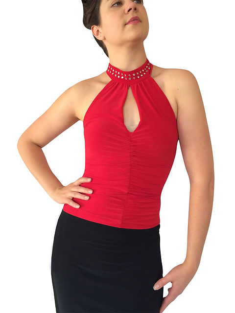slim fit dress slacks Sherri Hill Keyhole Halter Prom Dress 56878 main image 1