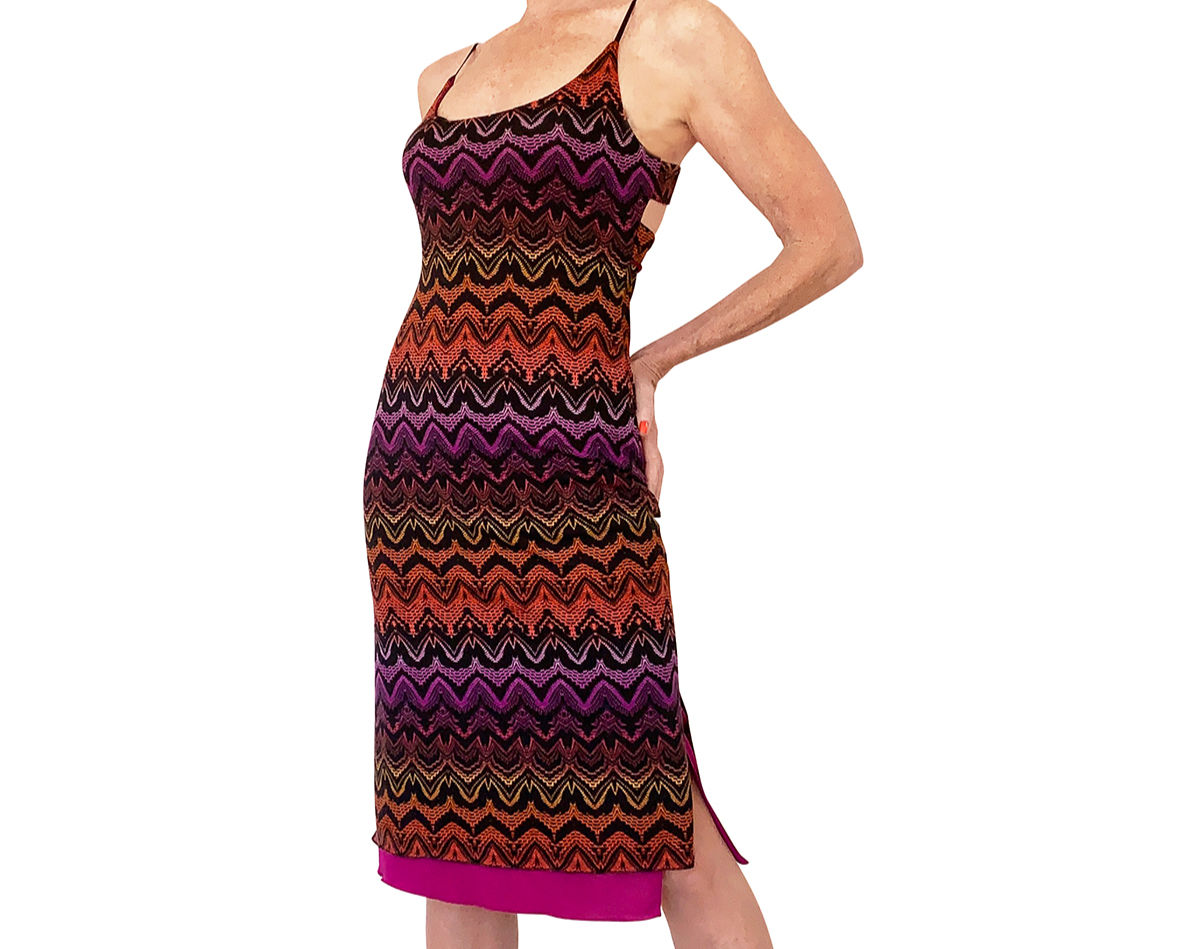 Zig Zag cross strap sheath