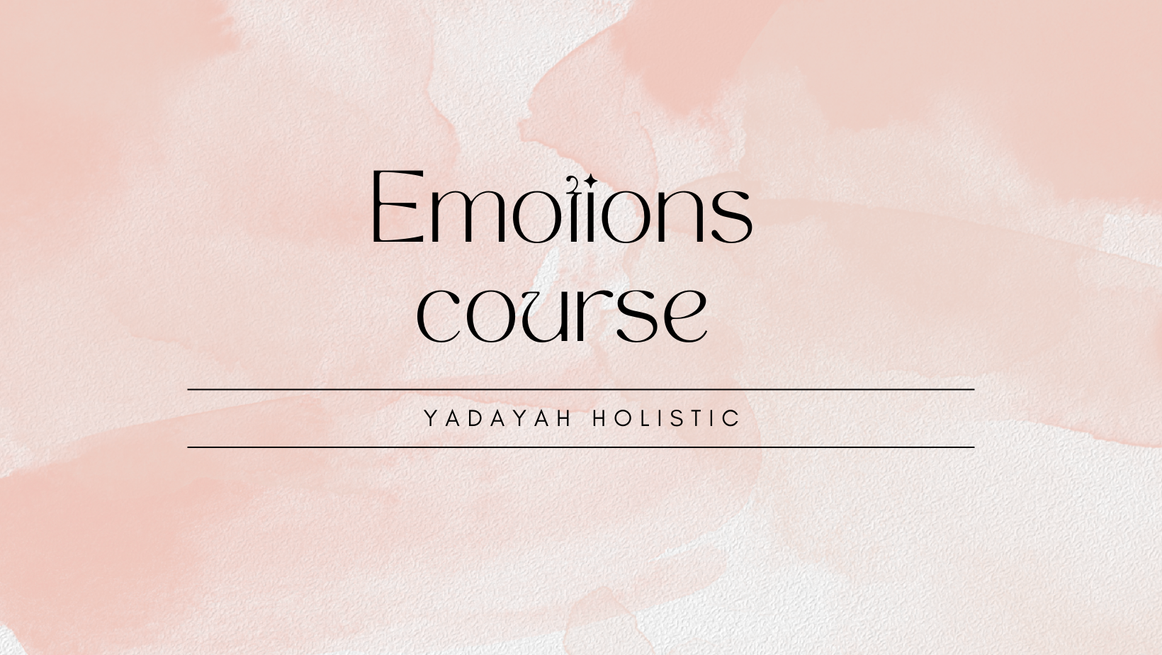Emotions course