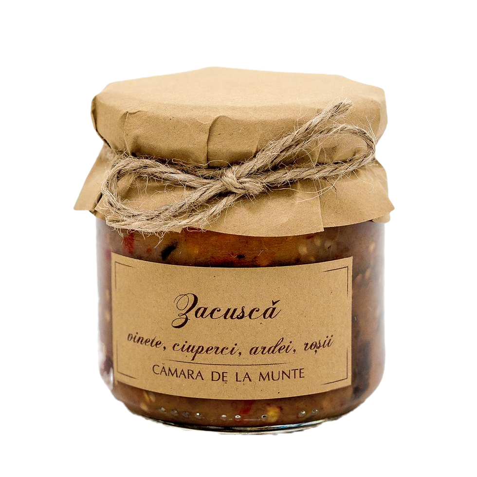 Jar of Romanian zacusca