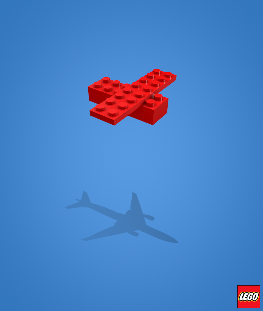 lego airplane ad