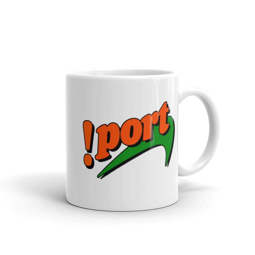 !port oversized shot glass with handle