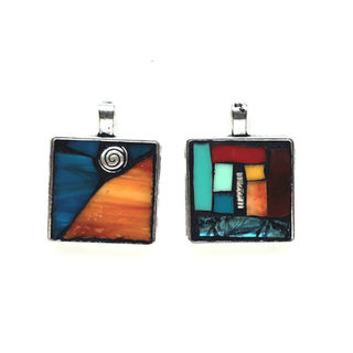 Mosaic Pendants - great gifts, one of a kind, beginner art classes
