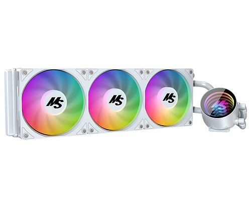 Minorsonic CPU Liquid Cooler 360mm AIO (White, ARGB)