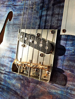 Flame Top Tele Thinline by Smoketree Guitars