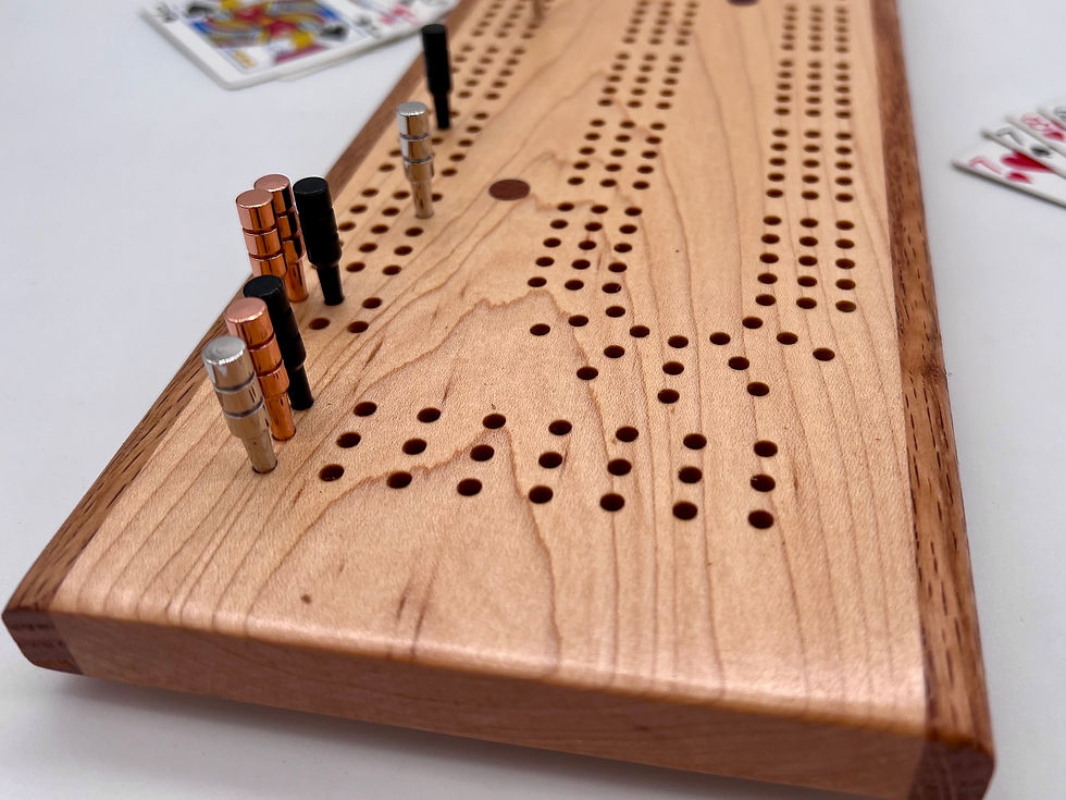 Thumbnail: Maple Sandwich Cribbage Board